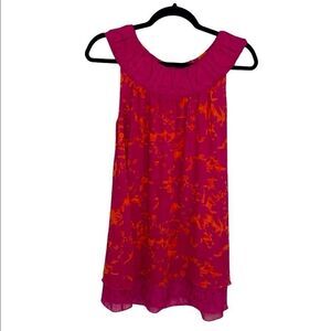 Cabi pink sleeveless pink and orange tank small
